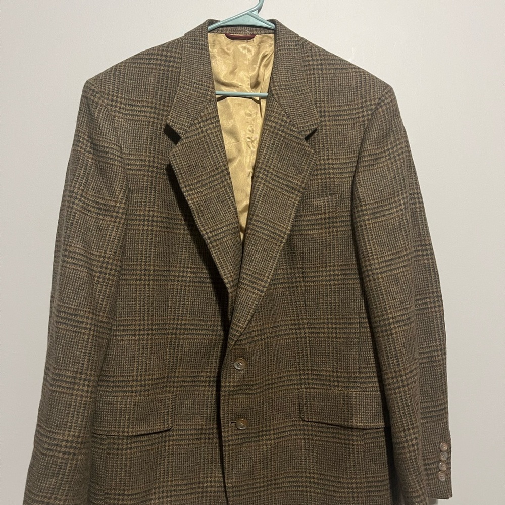 Hart Schaffner Marx Brown‎ Sport Coat Classic Tailored Design